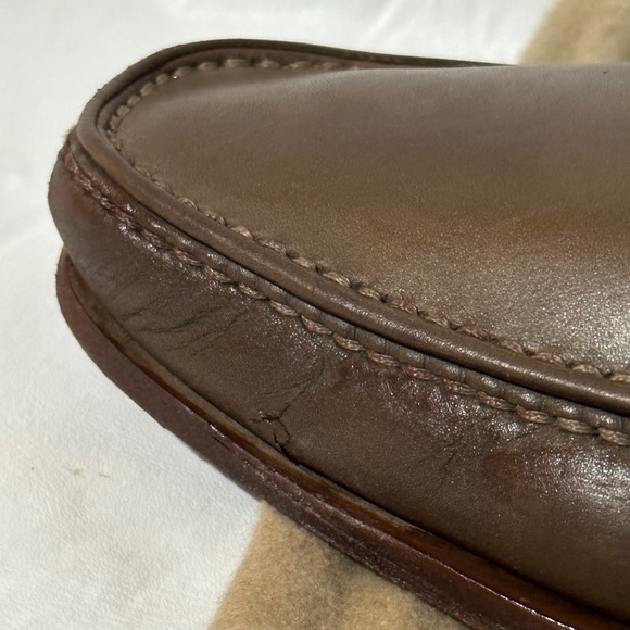 Men’s Bottega Veneta Brown Loafers 41.5 (9 US) - Intrecciato pattern bit - Picture 6 of 13